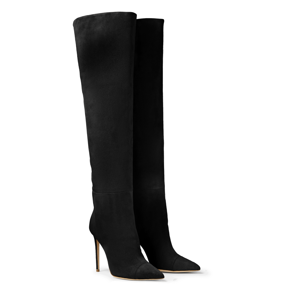 Black Suede Over the Knee Boots